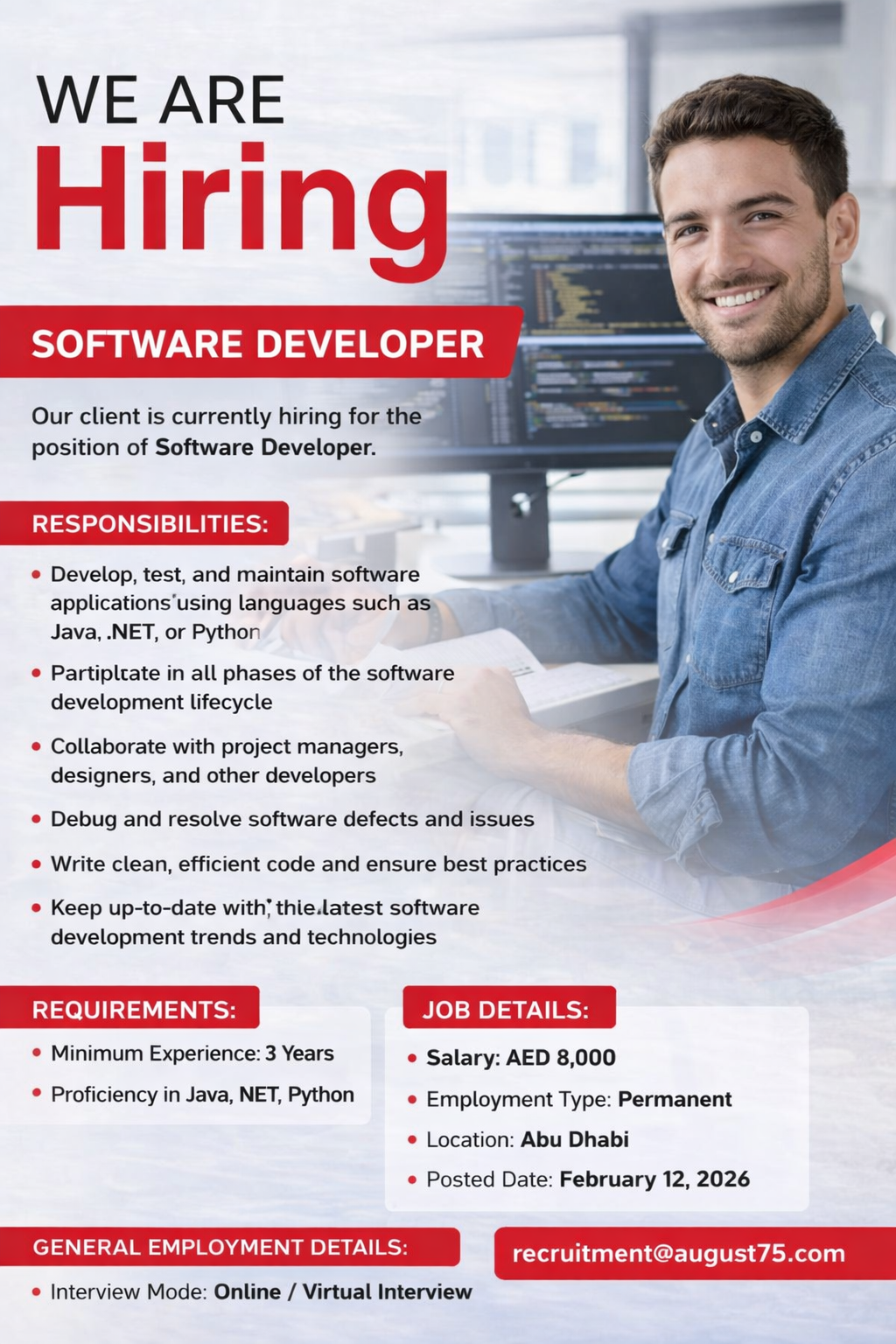 Software Developer Job UAE